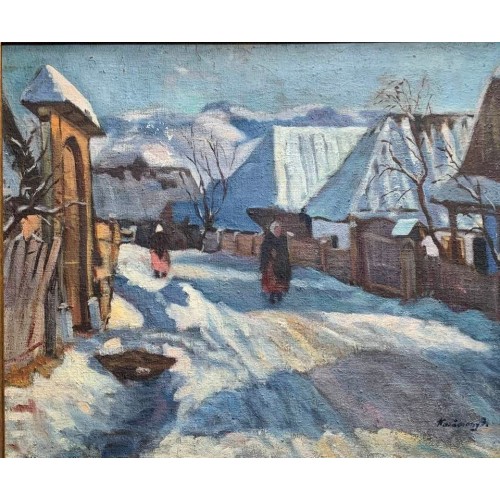 Old winter is on the street (0336)